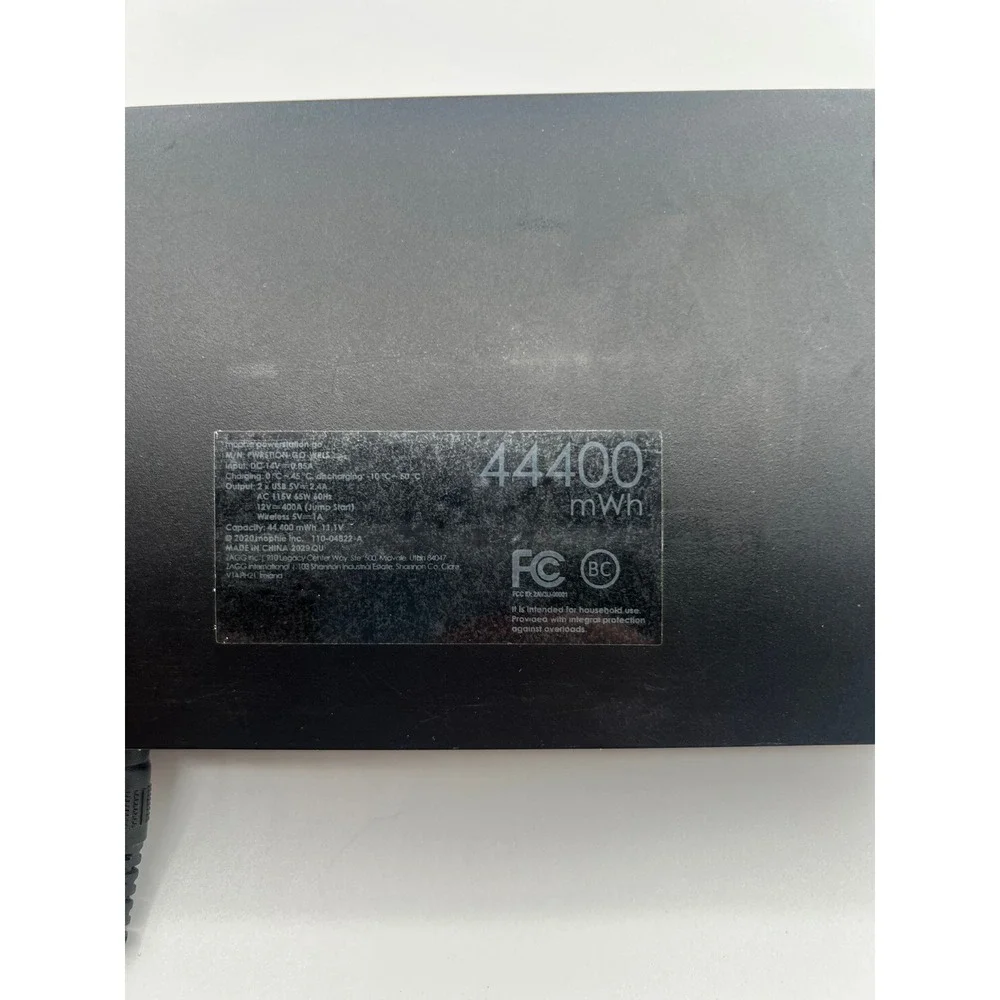 Supreme Mophie Powerstation Go Wireless Charger Black 44400mWh Power Bank